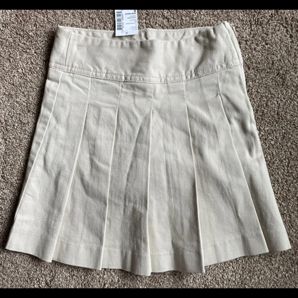 NWT The Children's Place School Uniform Pleated Skort Girls Size 6 Slim